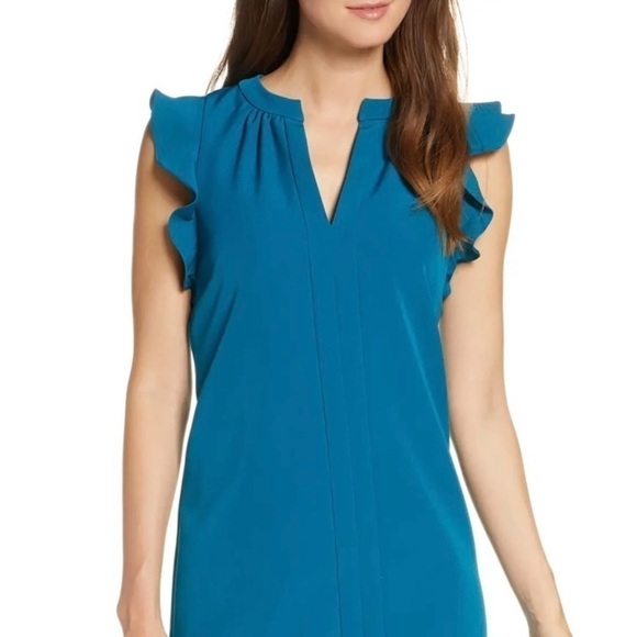 - Vince Camuto NWT gorgeous Teal dress - Picture 4 of 16